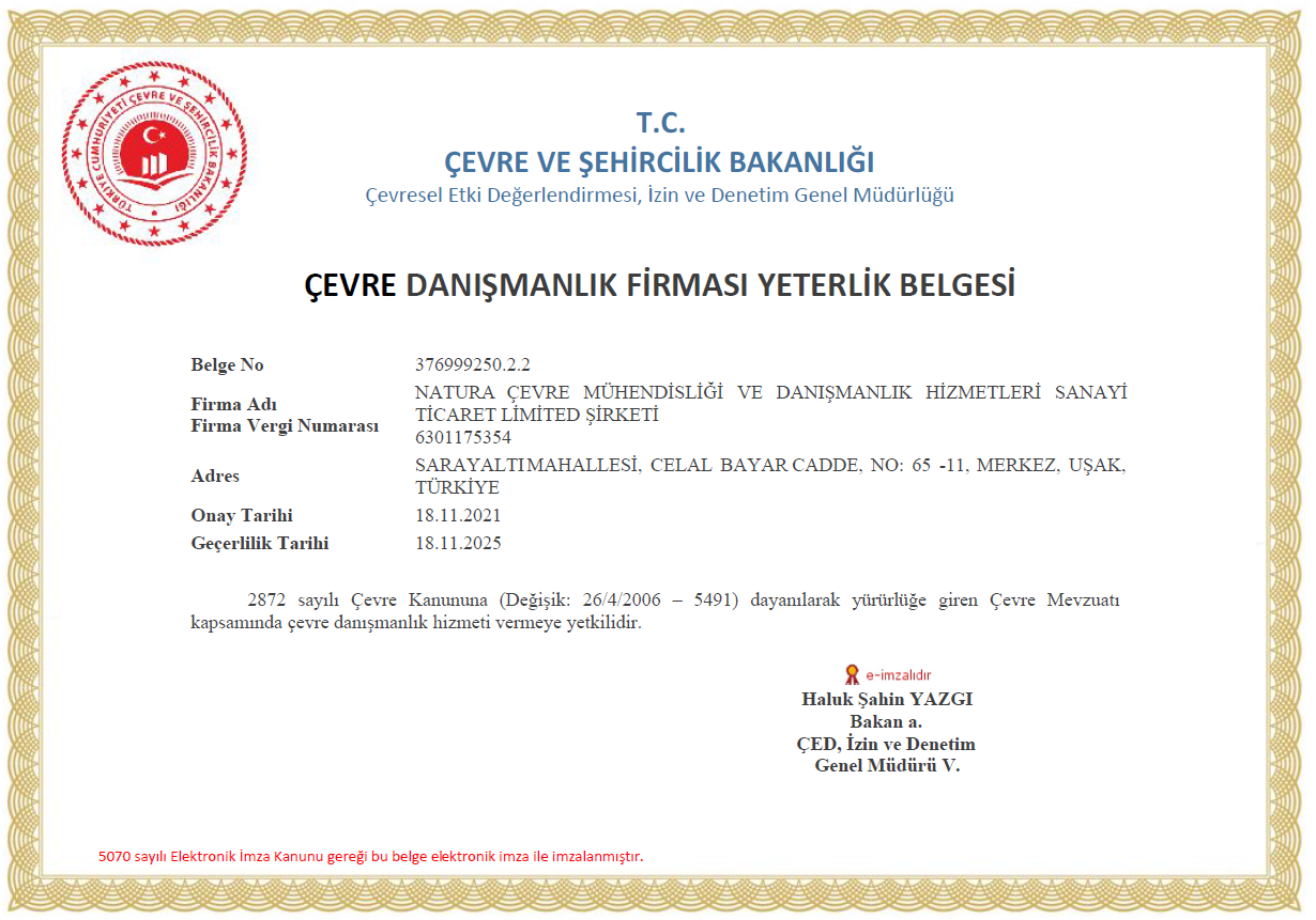 Yeterlilik Belgesi